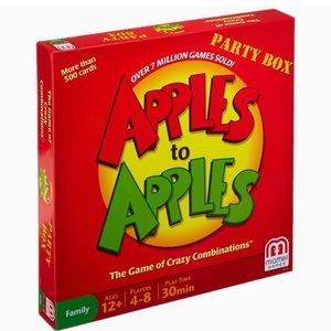 NWT Apples to Apples Party Box game with free Dizios
